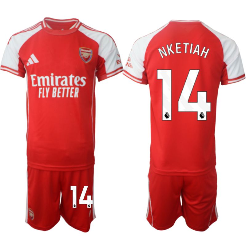 Men 2025-2026 Season Club Arsenal home red #14 Soccer Jerseys->arsenal jersey->Soccer Club Jersey